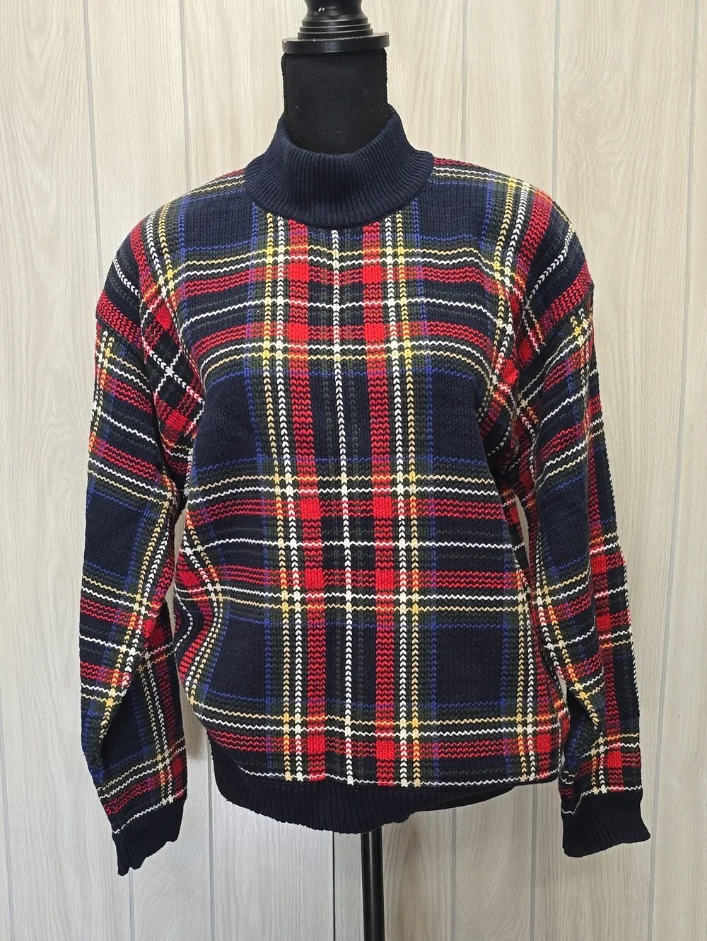 Chelsea Campbell | Plaid Mockneck Sweater